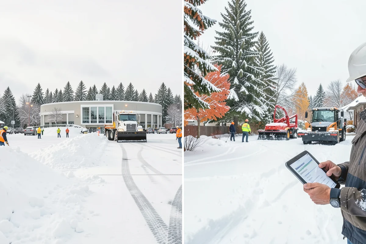 Snow Drift Removal in Tukwila, King County, WA - Identify drift zones along walls, fences, and entries