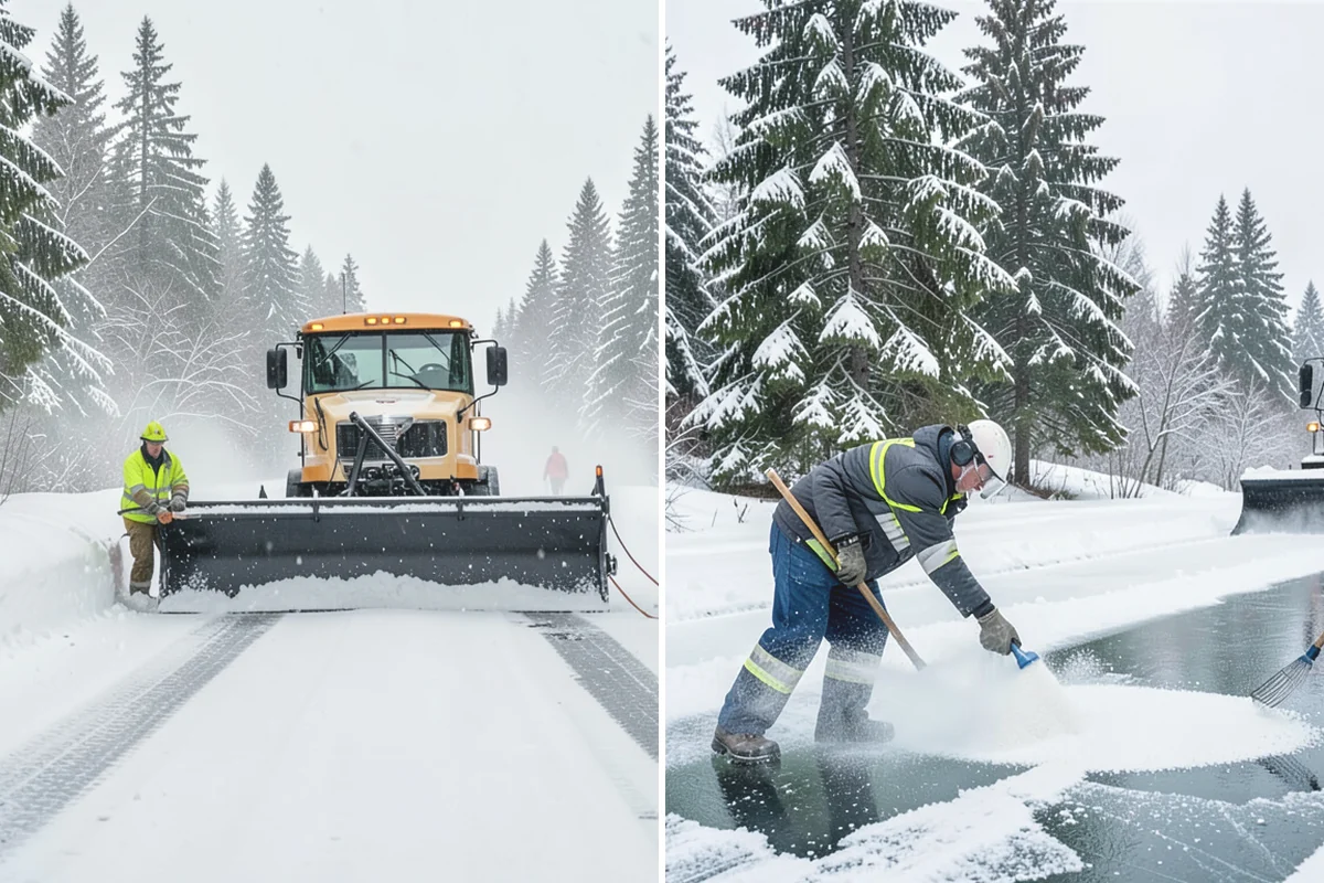 Snow Drift Removal in Yarrow Point, King County, WA - Identify drift zones along walls, fences, and entries