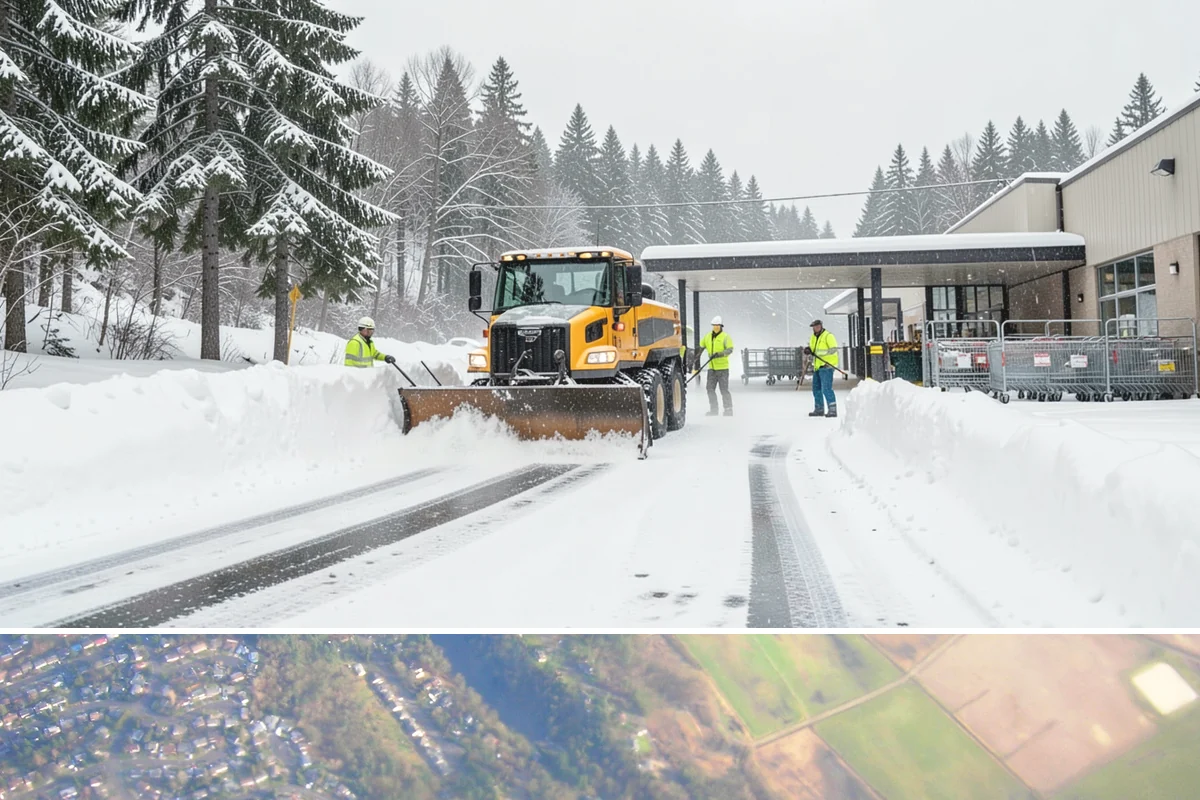 Snow Event Inspections in Algona, King County, WA - Performed during and after each snow event throughout the winter season.
