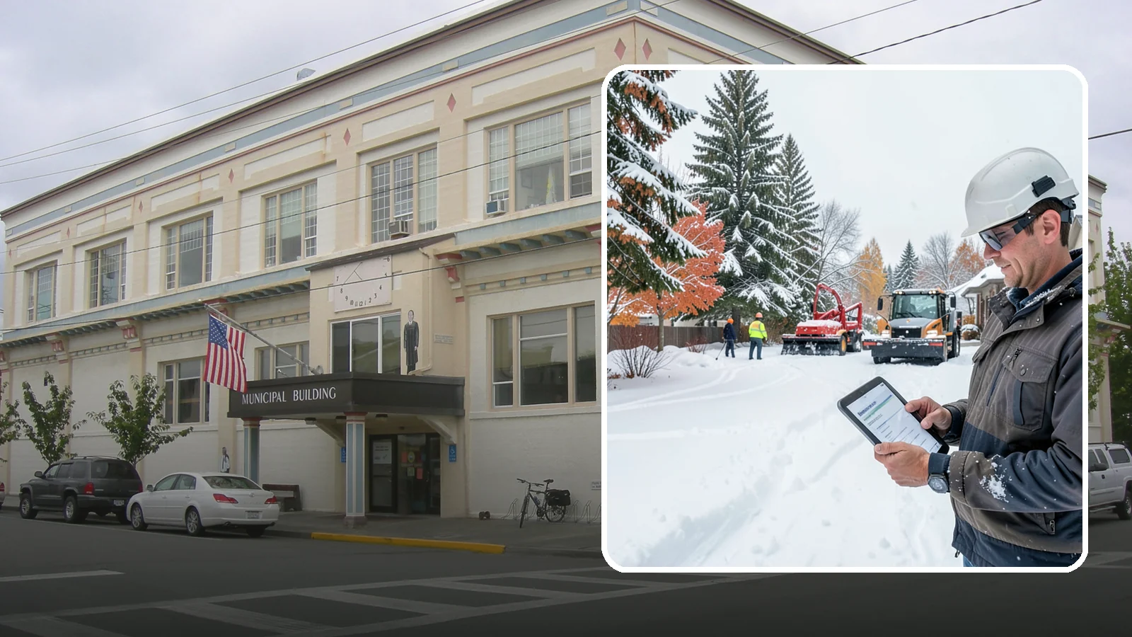 Snow Event Inspections in Anacortes, Skagit County, WA - We inspect your Western Washington property during and after each snow event to confirm surfaces are cleared and safe.