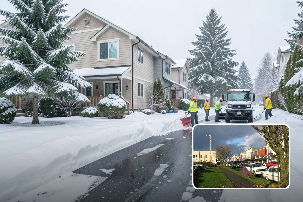 Snow Event Inspections in Arlington, Snohomish County, WA - Confirms clearing met the required standard