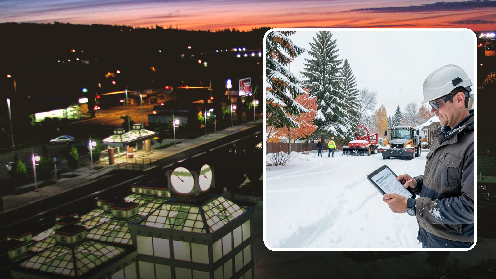 Snow Event Inspections in Auburn, King County, WA - We inspect your Western Washington property during and after each snow event to confirm surfaces are cleared and safe.