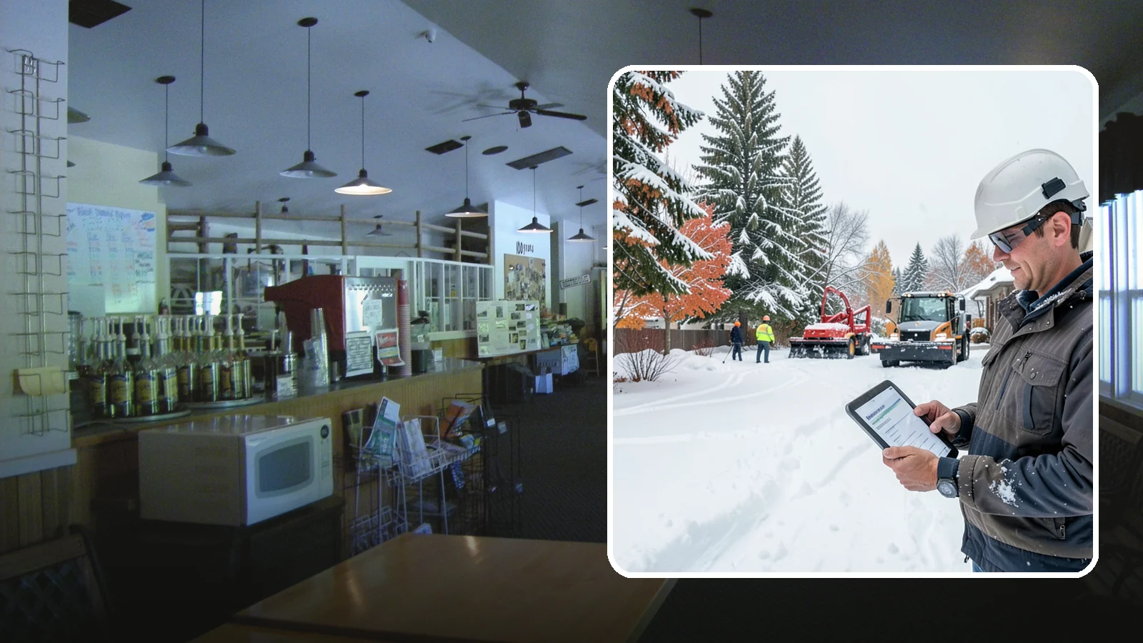 Snow Event Inspections in Black Diamond, King County, WA - We inspect your Western Washington property during and after each snow event to confirm surfaces are cleared and safe.