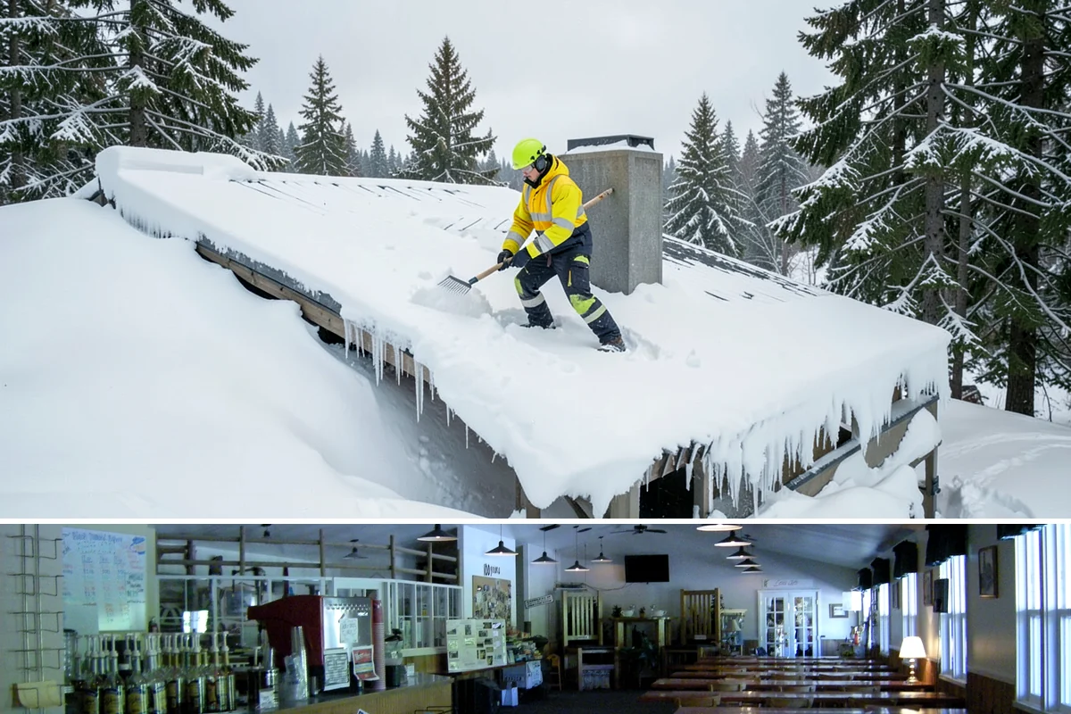 Snow Event Inspections in Black Diamond, King County, WA - Performed during and after each snow event throughout the winter season.