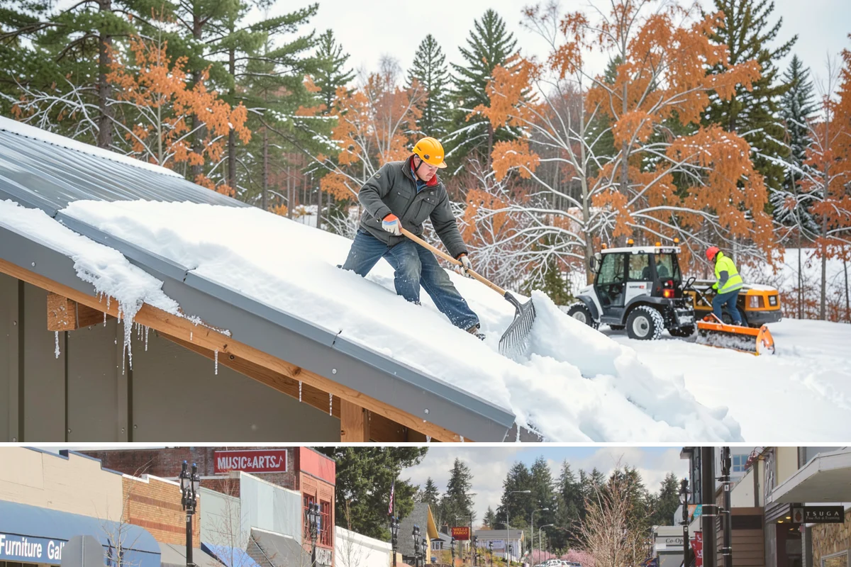 Snow Event Inspections in Bothell, King County, WA - Performed during and after each snow event throughout the winter season.
