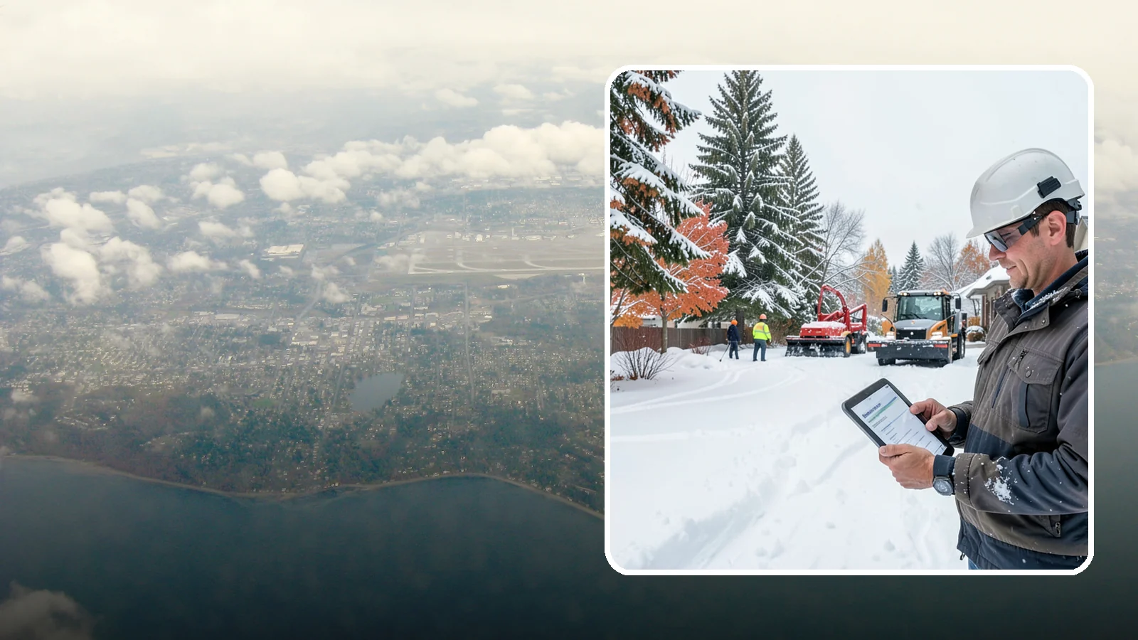 Snow Event Inspections in Burien, King County, WA - We inspect your Western Washington property during and after each snow event to confirm surfaces are cleared and safe.
