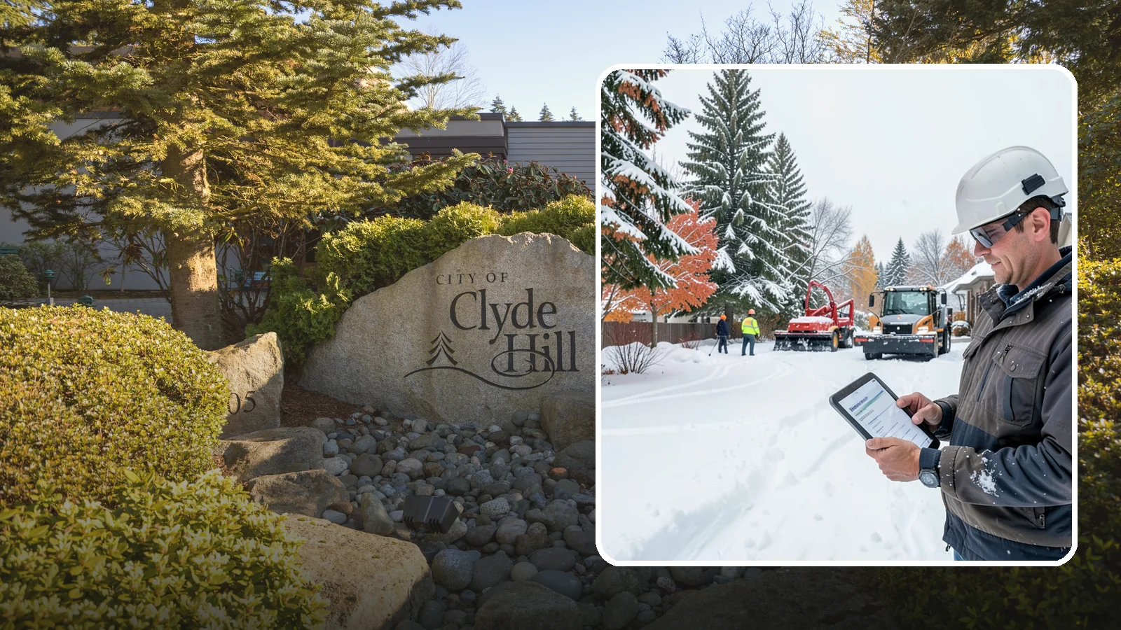 Snow Event Inspections in Clyde Hill, King County, WA - We inspect your Western Washington property during and after each snow event to confirm surfaces are cleared and safe.