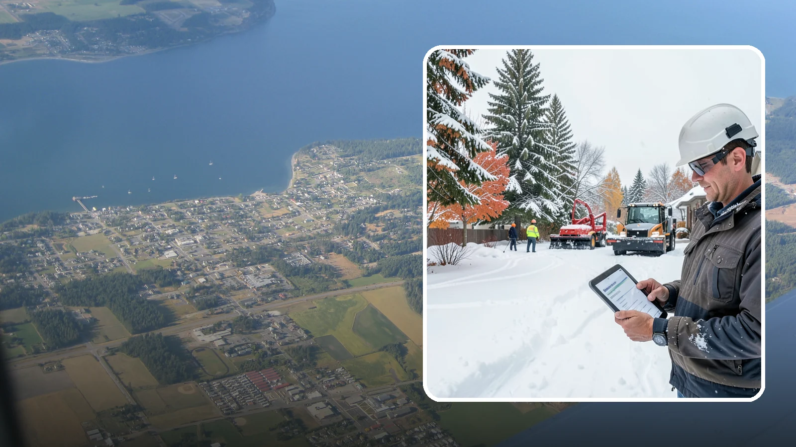 Snow Event Inspections in Coupeville, Island County, WA - We inspect your Western Washington property during and after each snow event to confirm surfaces are cleared and safe.