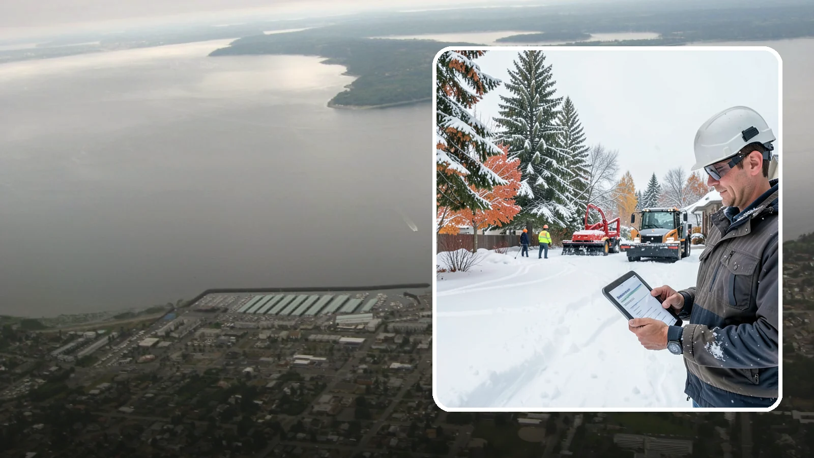 Snow Event Inspections in Des Moines, King County, WA - We inspect your Western Washington property during and after each snow event to confirm surfaces are cleared and safe.