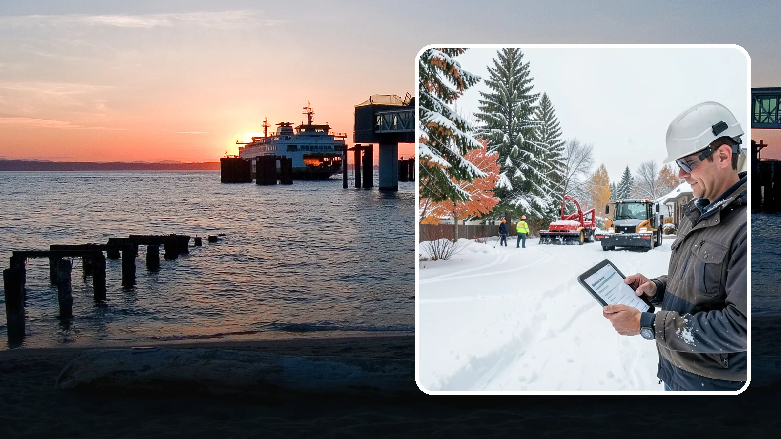 Snow Event Inspections in Edmonds, Snohomish County, WA - We inspect your Western Washington property during and after each snow event to confirm surfaces are cleared and safe.