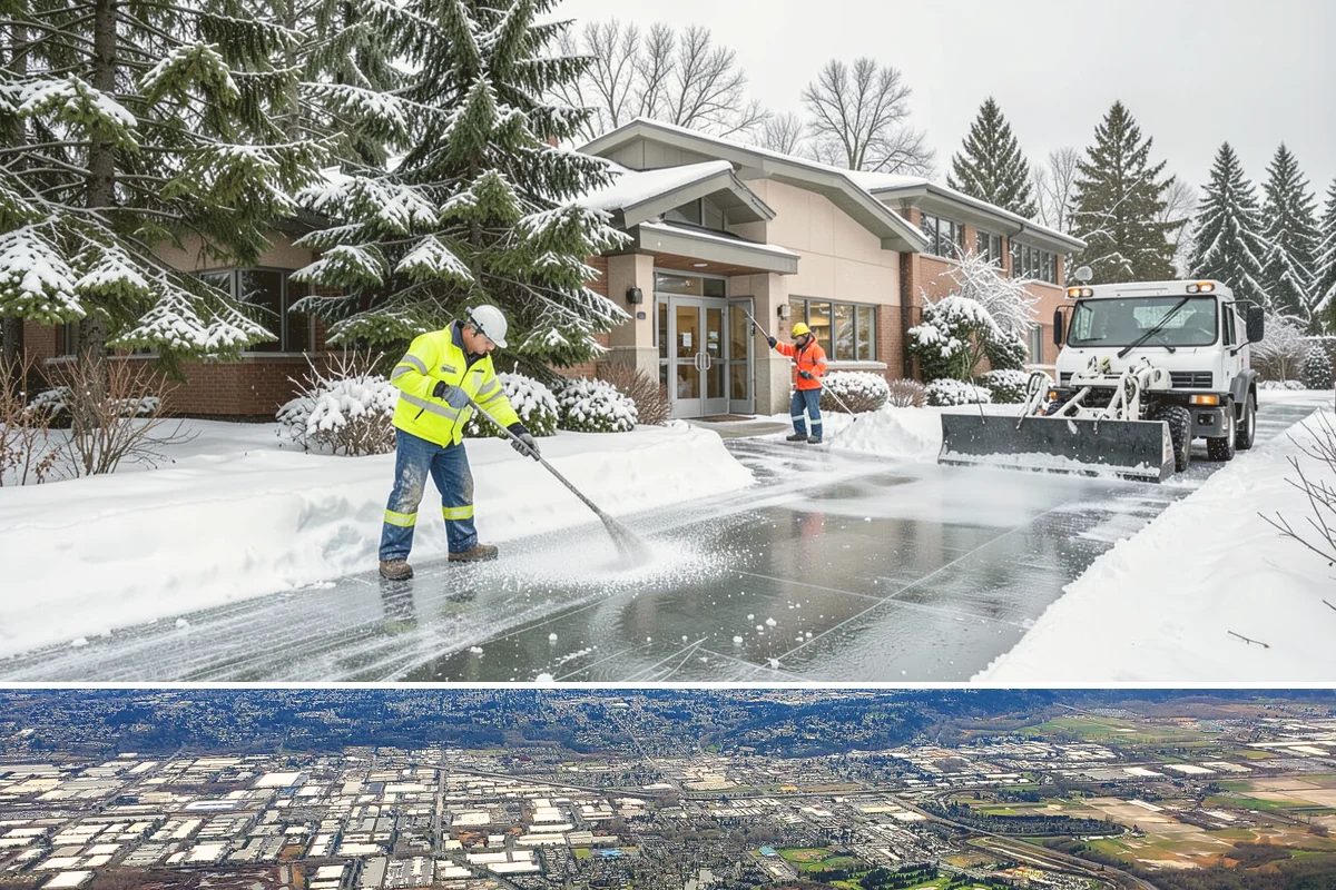 Snow Event Inspections in Kent, King County, WA - Performed during and after each snow event throughout the winter season.