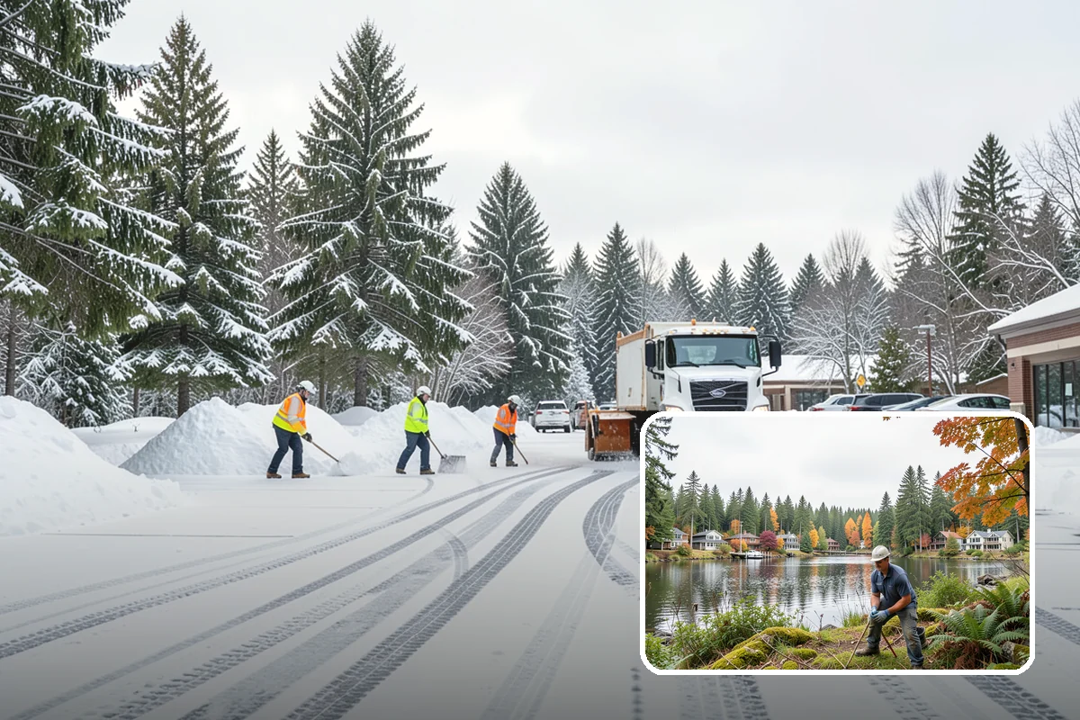 Snow Event Inspections in La Conner, Skagit County, WA - Confirms clearing met the required standard