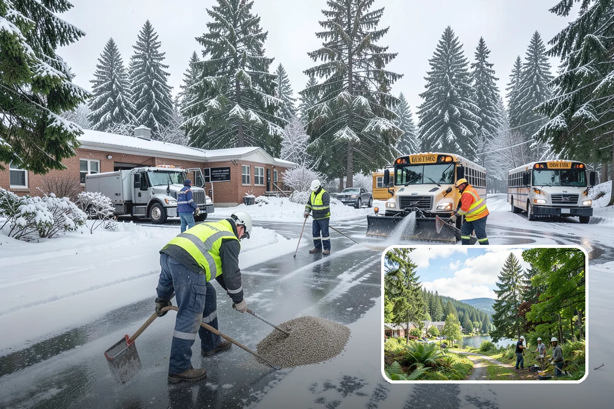Snow Event Inspections in Lake Forest Park, King County, WA - Confirms clearing met the required standard