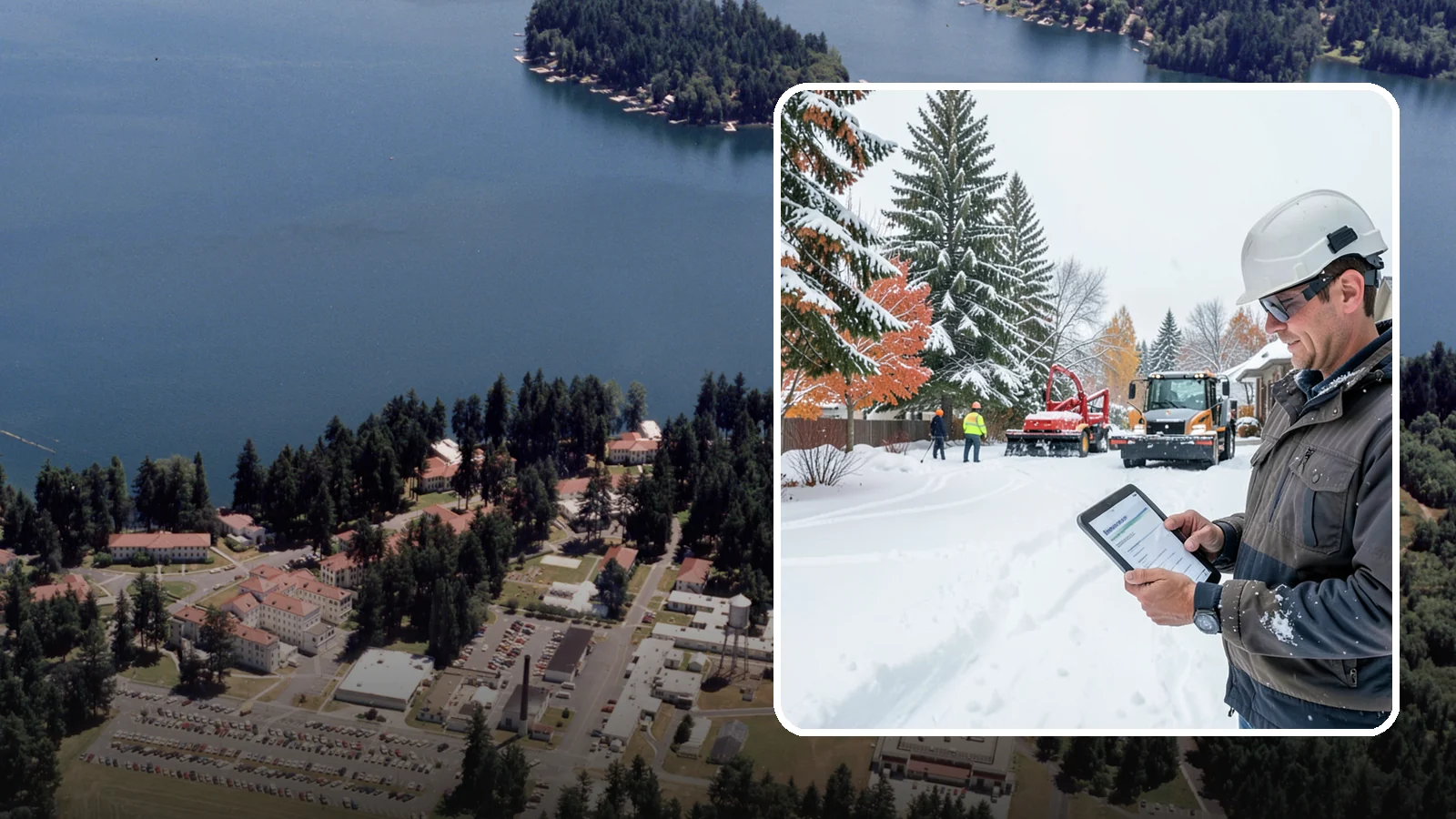 Snow Event Inspections in Lakewood, Pierce County, WA - We inspect your Western Washington property during and after each snow event to confirm surfaces are cleared and safe.