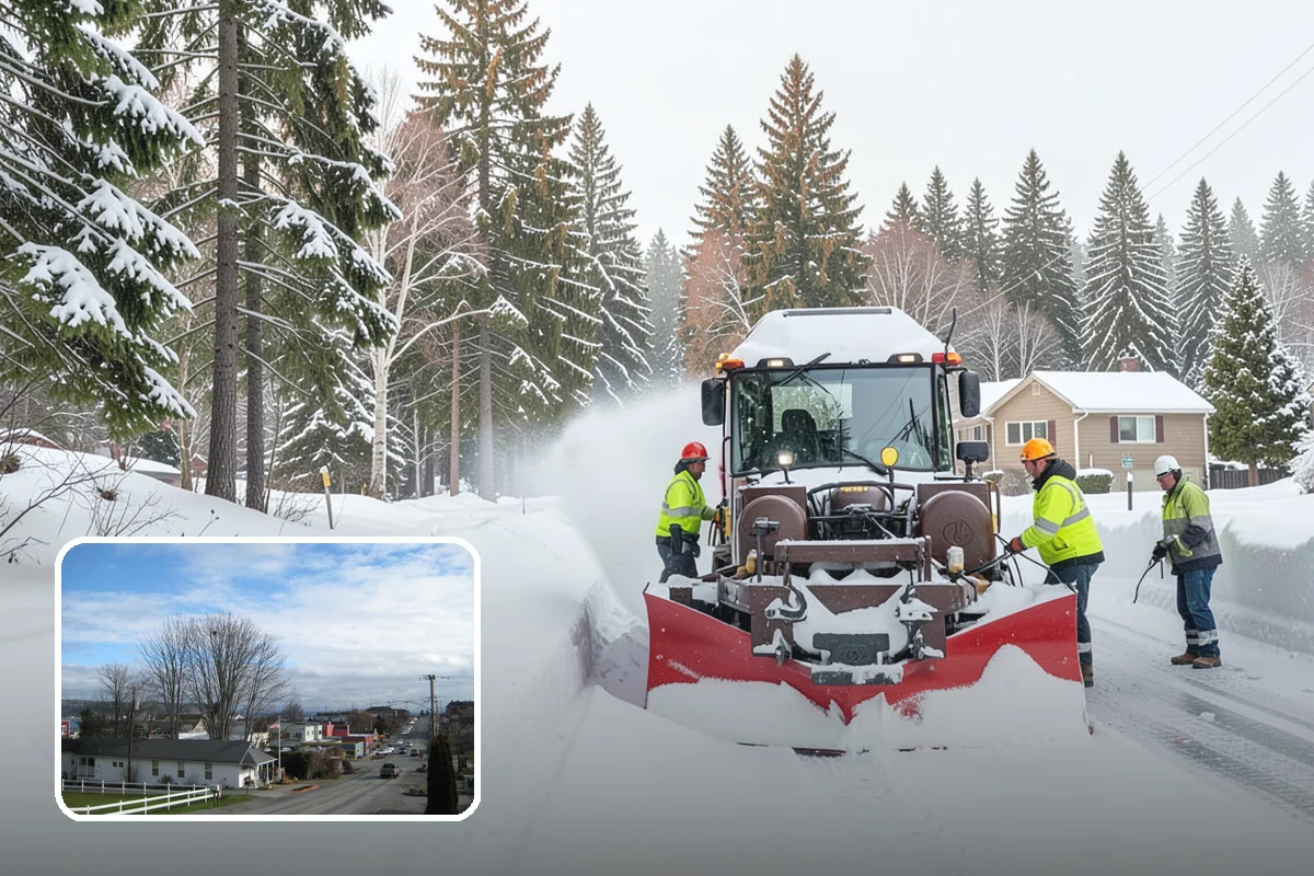Snow Event Inspections in Langley, Island County, WA - Confirms clearing met the required standard