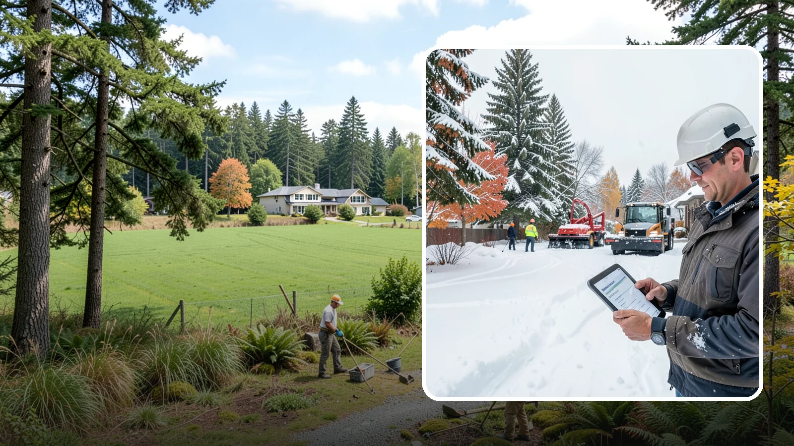 Snow Event Inspections in Lyman, Skagit County, WA - We inspect your Western Washington property during and after each snow event to confirm surfaces are cleared and safe.