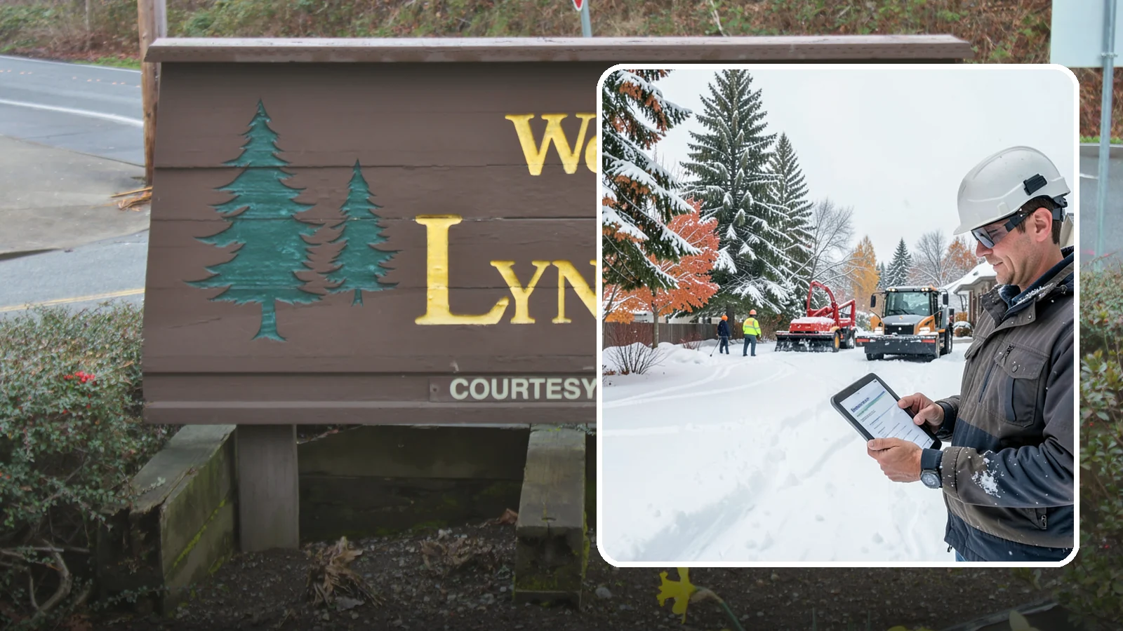 Snow Event Inspections in Lynnwood, Snohomish County, WA - We inspect your Western Washington property during and after each snow event to confirm surfaces are cleared and safe.