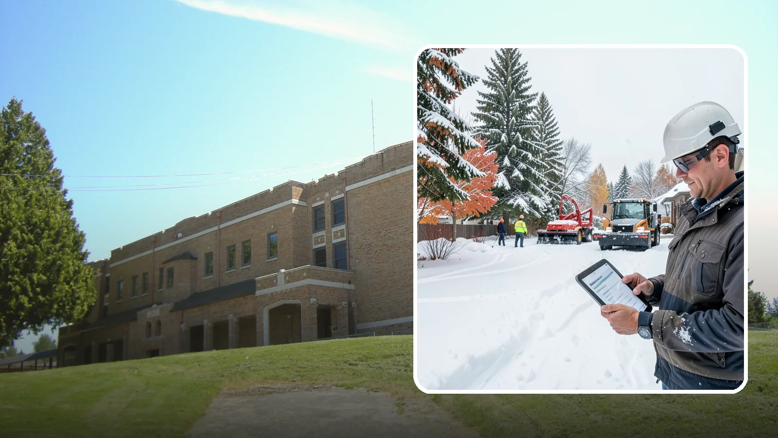 Snow Event Inspections in Maple Valley, King County, WA - We inspect your Western Washington property during and after each snow event to confirm surfaces are cleared and safe.