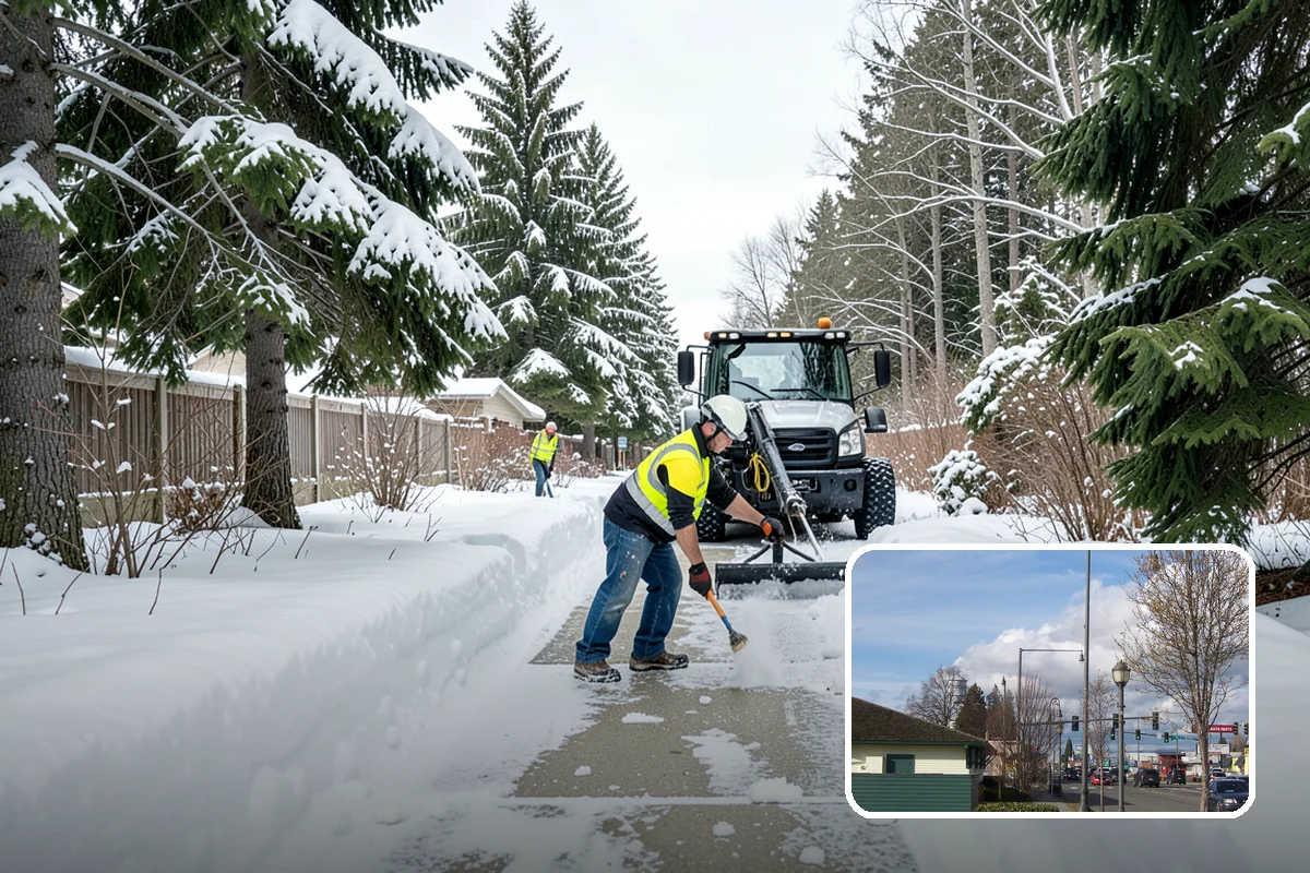 Snow Event Inspections in Marysville, Snohomish County, WA - Confirms clearing met the required standard
