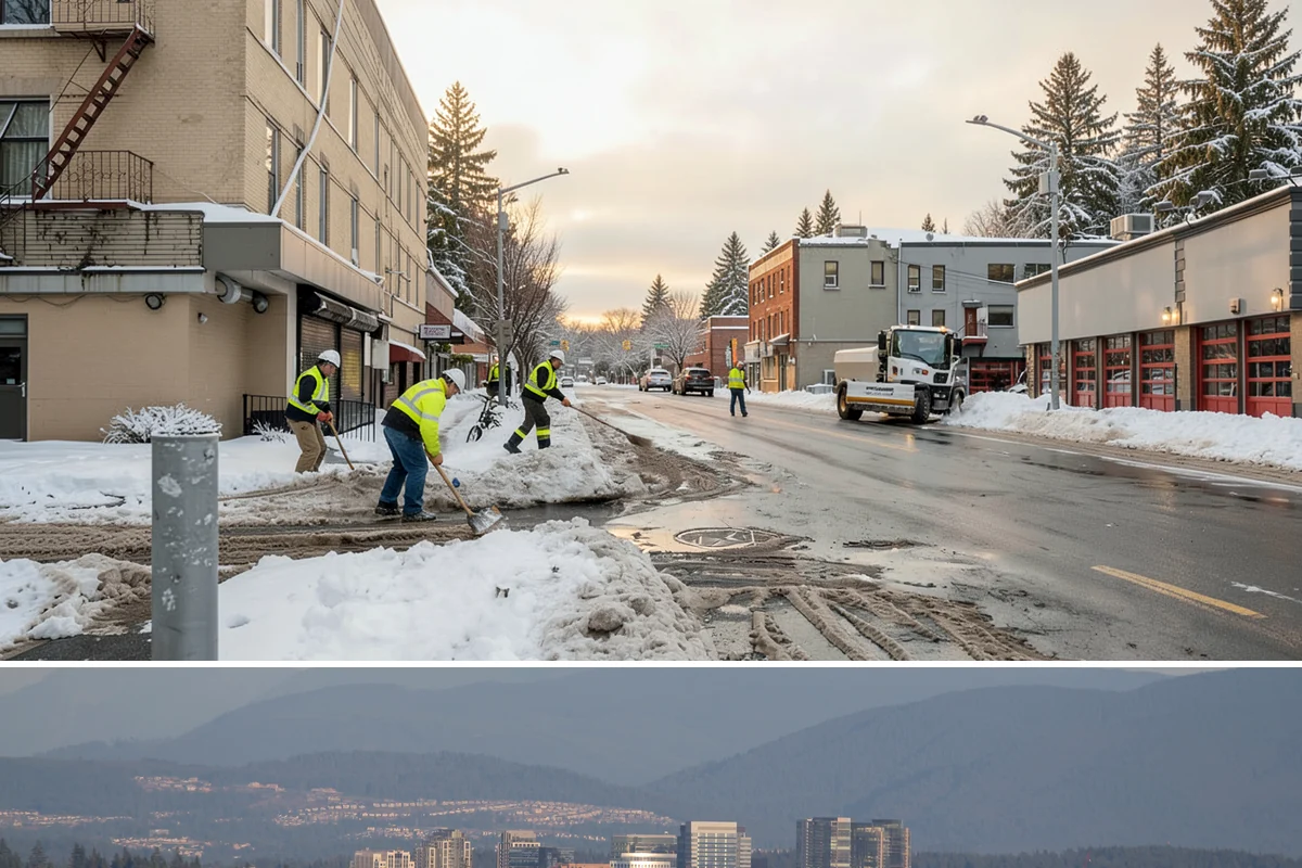 Snow Event Inspections in Medina, King County, WA - Performed during and after each snow event throughout the winter season.