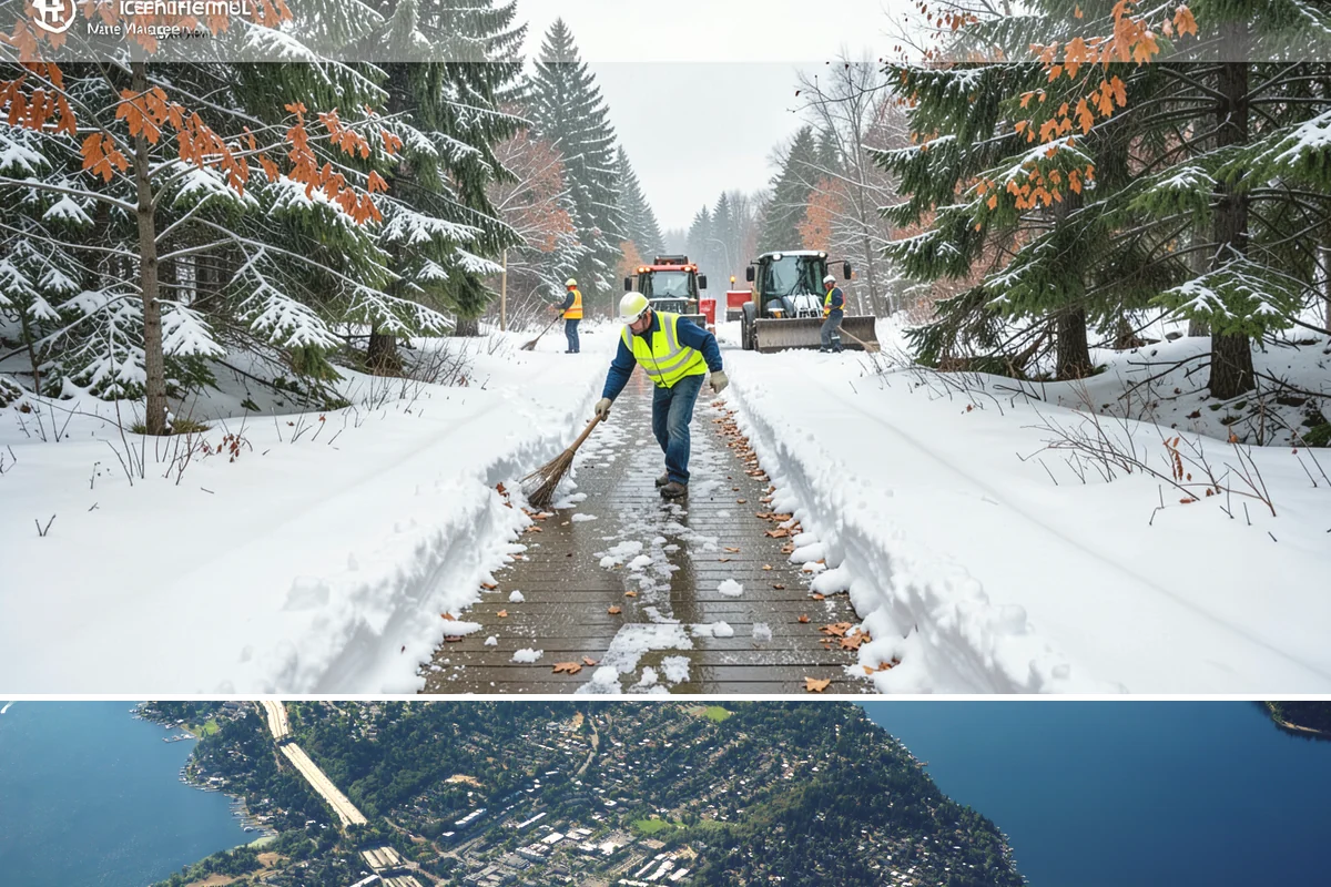 Snow Event Inspections in Mercer Island, King County, WA - Performed during and after each snow event throughout the winter season.
