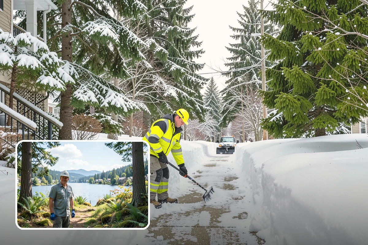 Snow Event Inspections in Milton, King County, WA - Confirms clearing met the required standard
