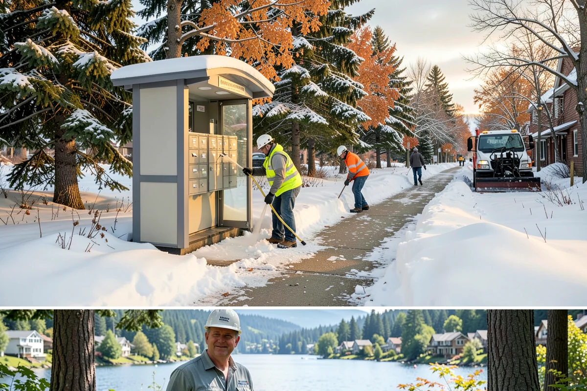 Snow Event Inspections in Milton, King County, WA - Performed during and after each snow event throughout the winter season.