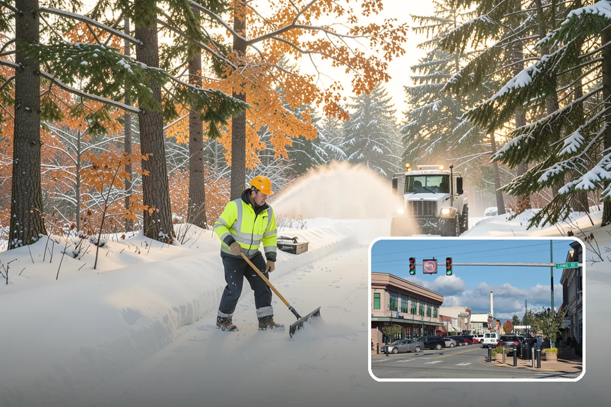Snow Event Inspections in Monroe, Snohomish County, WA - Confirms clearing met the required standard