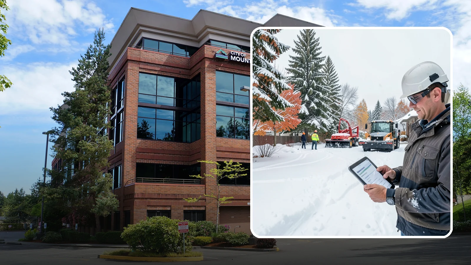 Snow Event Inspections in Mountlake Terrace, Snohomish County, WA - We inspect your Western Washington property during and after each snow event to confirm surfaces are cleared and safe.