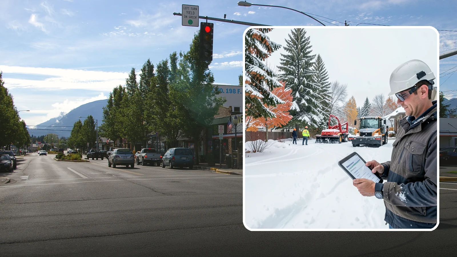 Snow Event Inspections in North Bend, King County, WA - We inspect your Western Washington property during and after each snow event to confirm surfaces are cleared and safe.