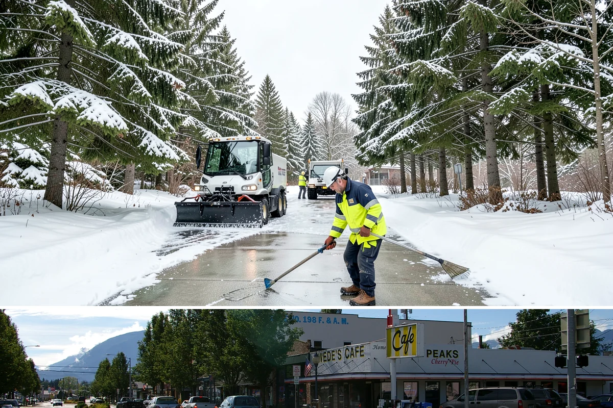 Snow Event Inspections in North Bend, King County, WA - Performed during and after each snow event throughout the winter season.