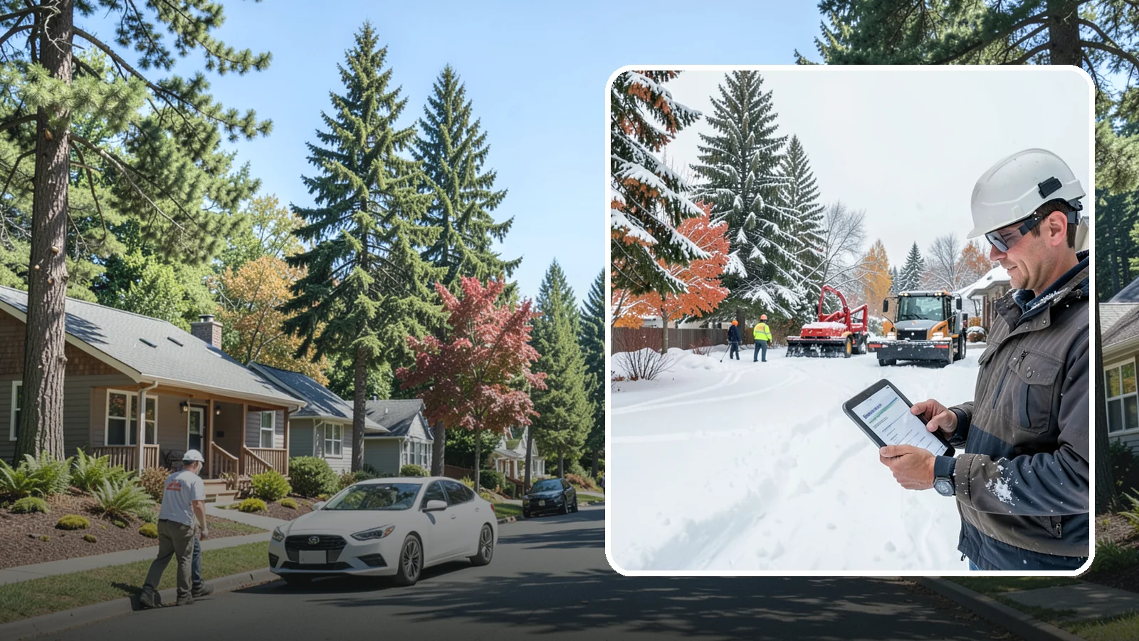Snow Event Inspections in Orting, Pierce County, WA - We inspect your Western Washington property during and after each snow event to confirm surfaces are cleared and safe.