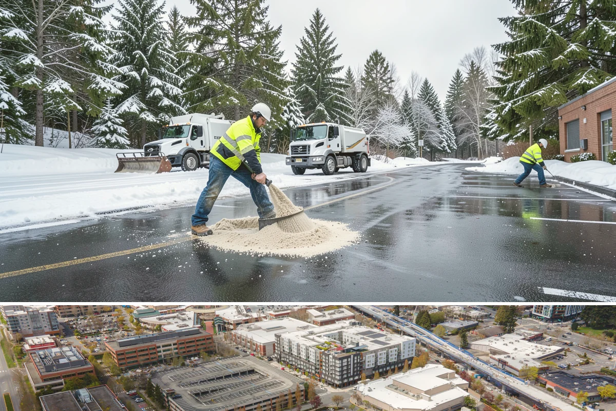 Snow Event Inspections in Redmond, King County, WA - Performed during and after each snow event throughout the winter season.