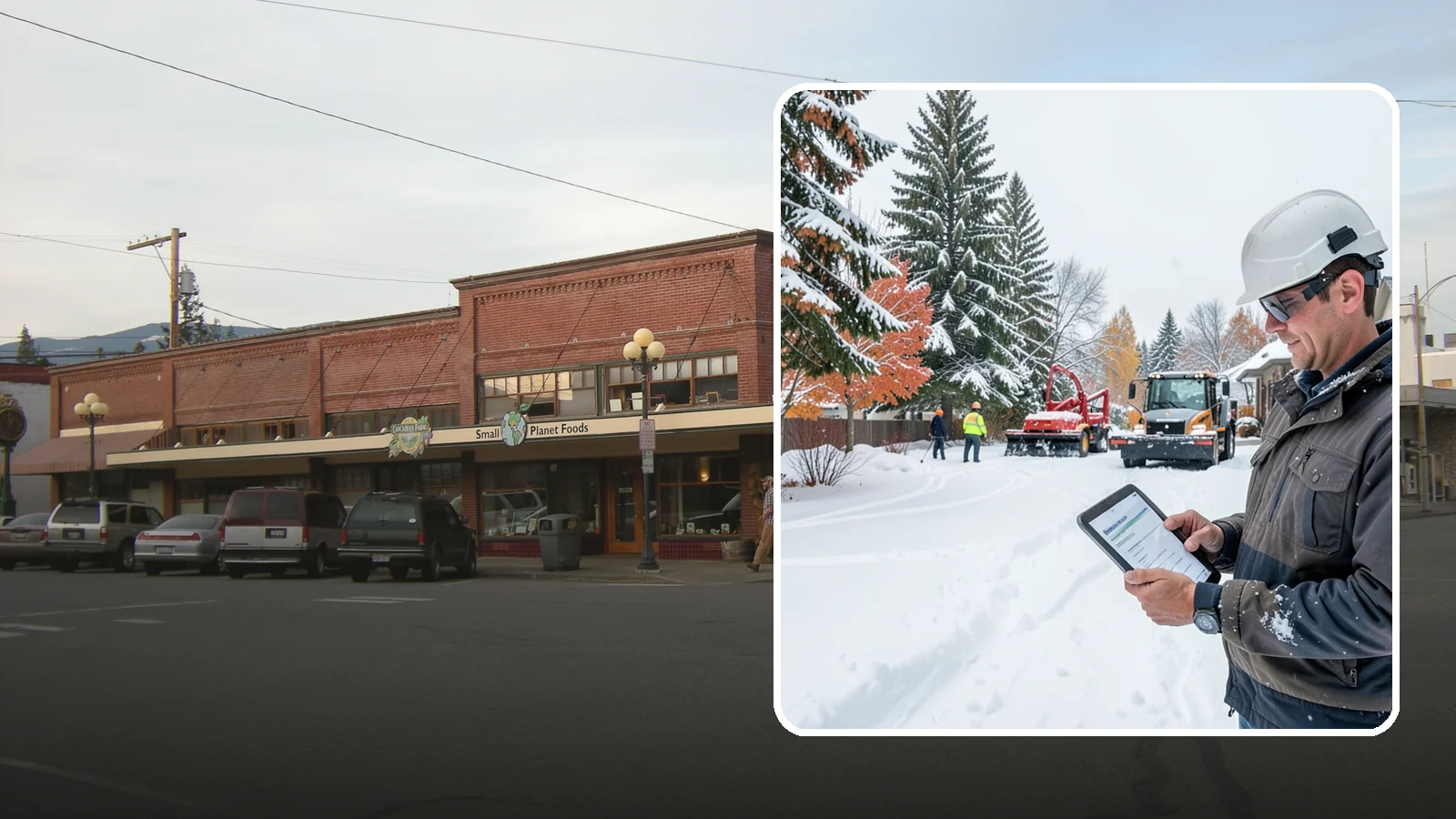 Snow Event Inspections in Sedro-Woolley, Skagit County, WA - We inspect your Western Washington property during and after each snow event to confirm surfaces are cleared and safe.