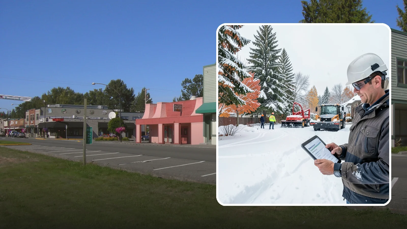 Snow Event Inspections in Snoqualmie, King County, WA - We inspect your Western Washington property during and after each snow event to confirm surfaces are cleared and safe.