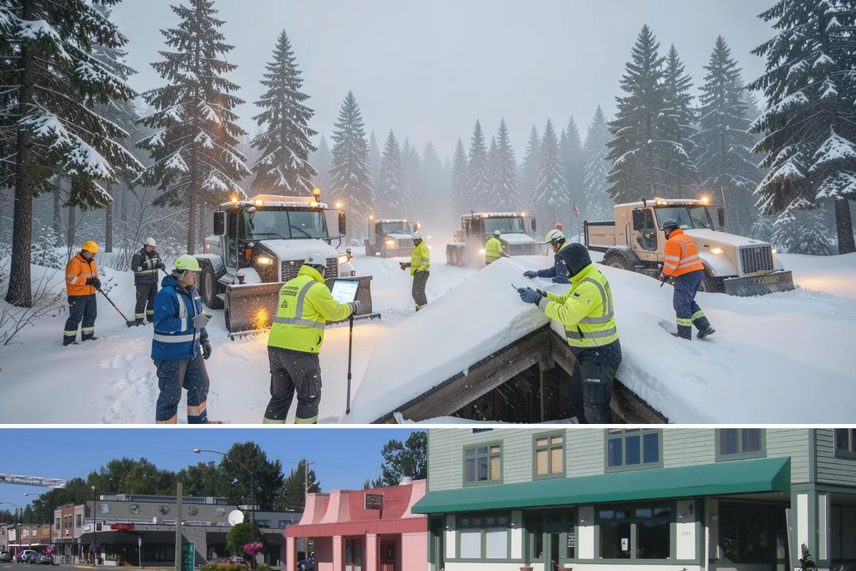 Snow Event Inspections in Snoqualmie, King County, WA - Performed during and after each snow event throughout the winter season.