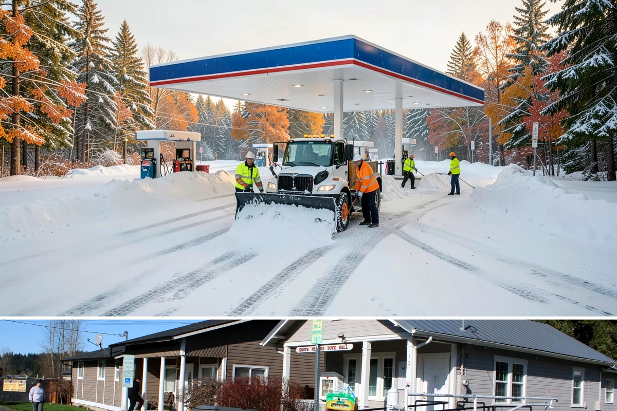 Snow Event Inspections in South Prairie, Pierce County, WA - Performed during and after each snow event throughout the winter season.