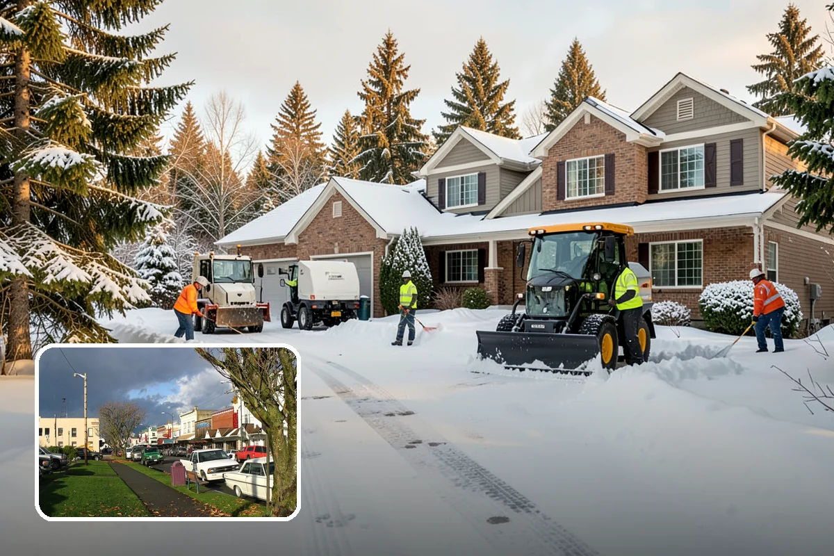 Snow Fence Installation in Arlington, Snohomish County, WA - Reduces repeat plowing costs by controlling where snow accumulates