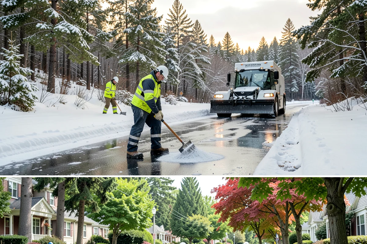Snow Fence Installation in Beaux Arts Village, King County, WA - We install snow fencing in late October or November before the first arctic outflow, and remove it once the risk of hard freezes...