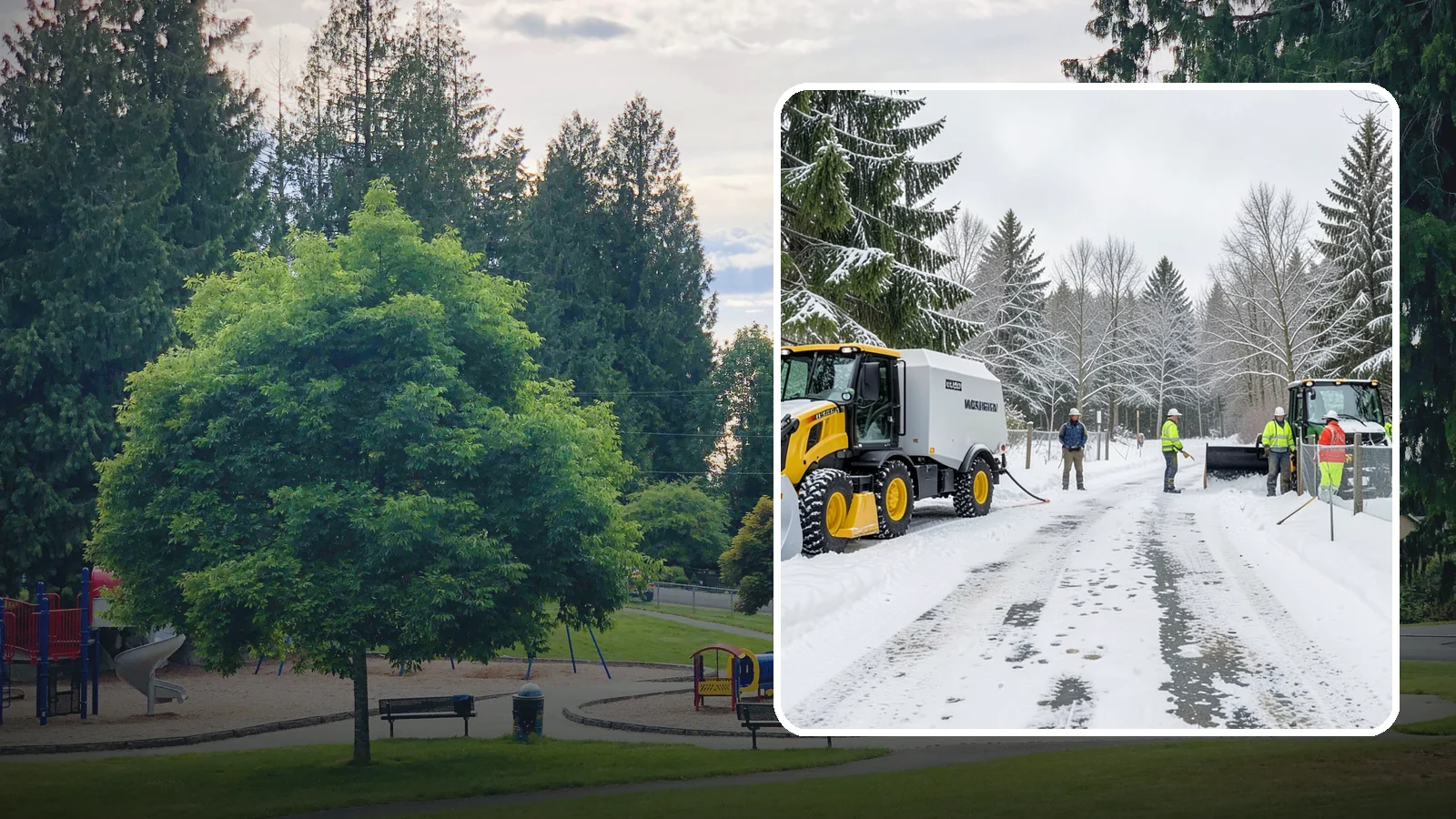 Snow Fence Installation in Bonney Lake, Pierce County, WA - We install snow fencing that catches drifting snow before it piles across your Western Washington driveways, walkways, and access...
