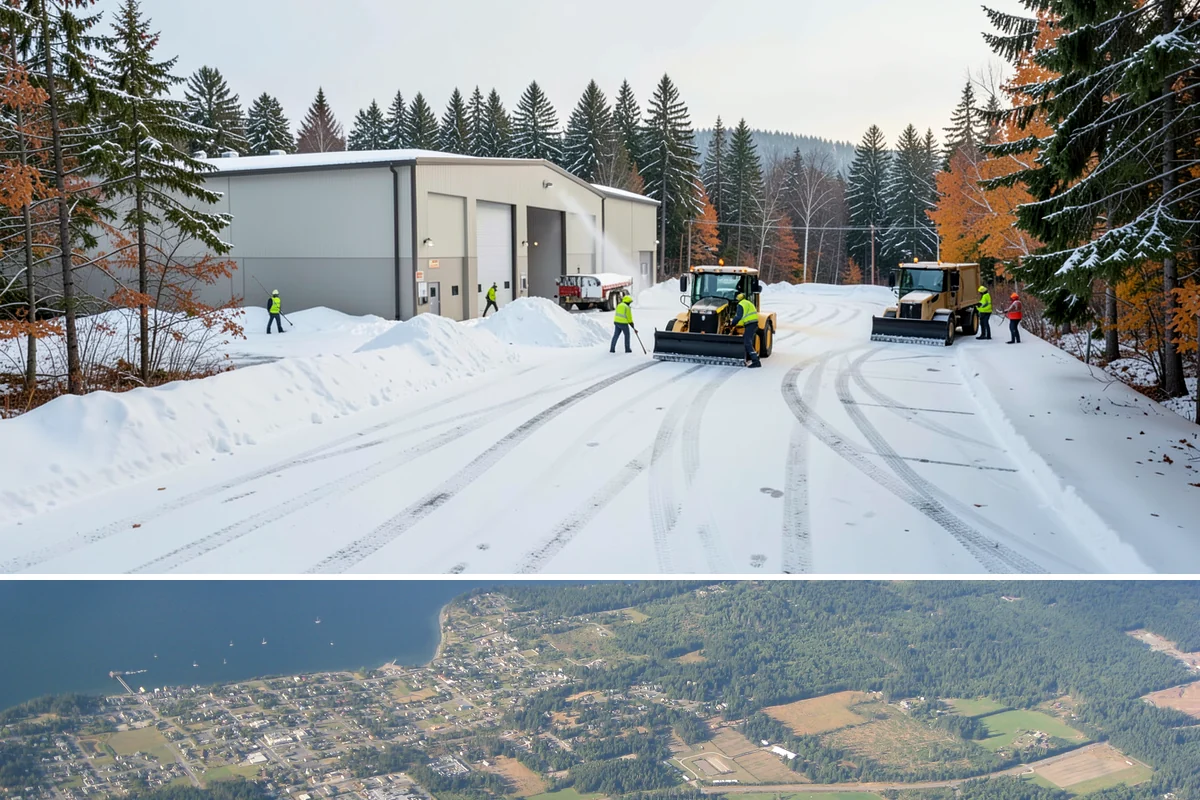 Snow Fence Installation in Coupeville, Island County, WA - We install snow fencing in late October or November before the first arctic outflow, and remove it once the risk of hard freezes...