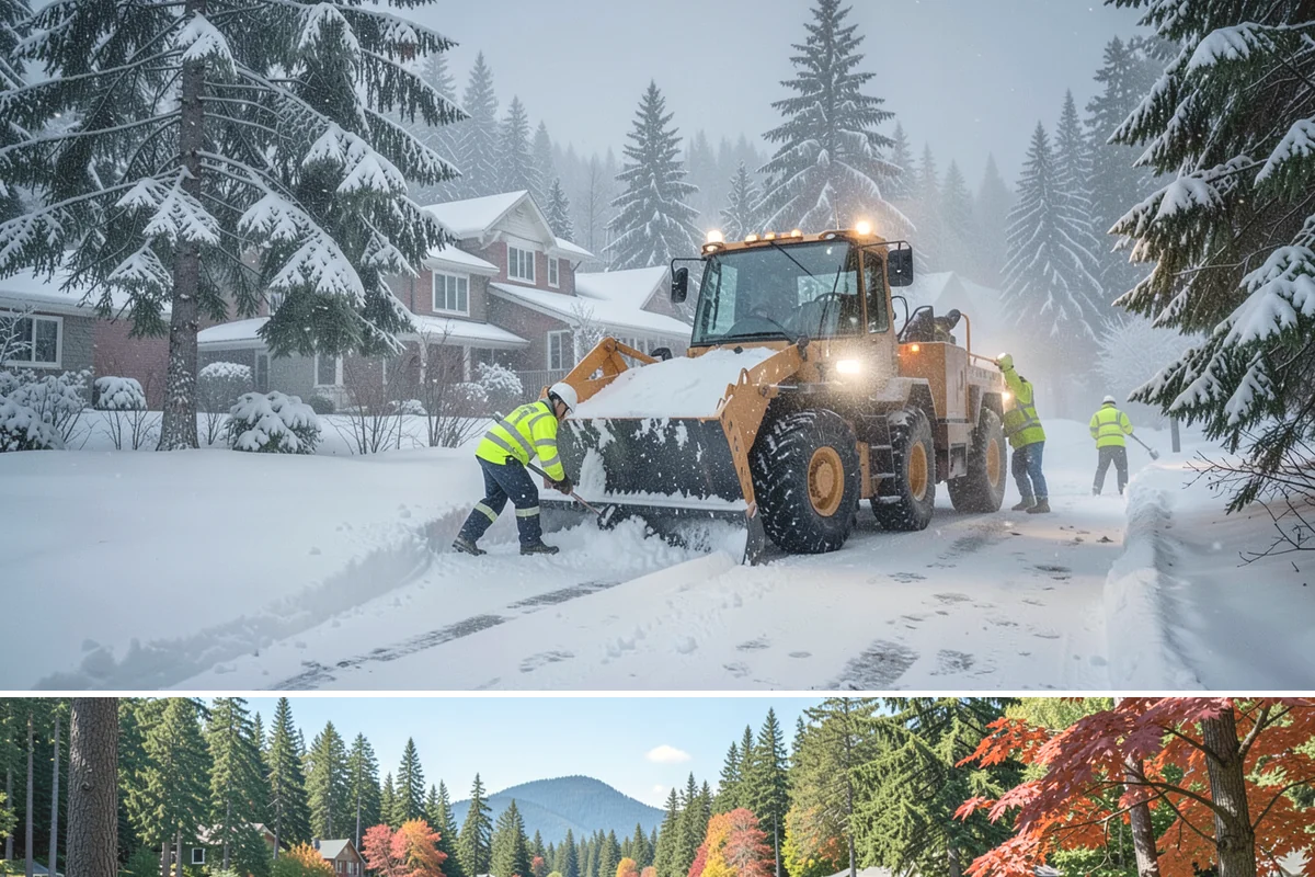 Snow Fence Installation in Covington, King County, WA - We install snow fencing in late October or November before the first arctic outflow, and remove it once the risk of hard freezes...