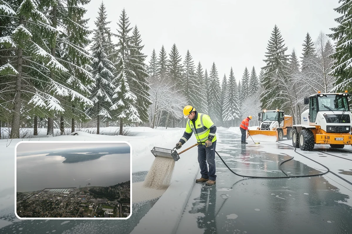 Snow Fence Installation in Des Moines, King County, WA - Reduces repeat plowing costs by controlling where snow accumulates