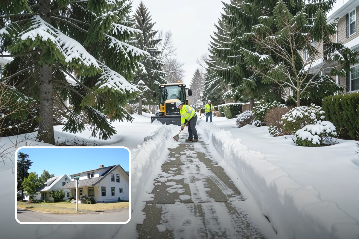 Snow Fence Installation in DuPont, Pierce County, WA - Reduces repeat plowing costs by controlling where snow accumulates