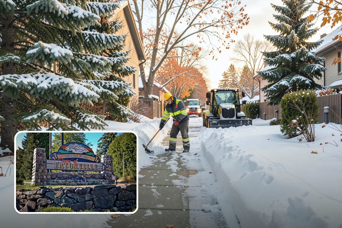 Snow Fence Installation in Eatonville, Pierce County, WA - Reduces repeat plowing costs by controlling where snow accumulates