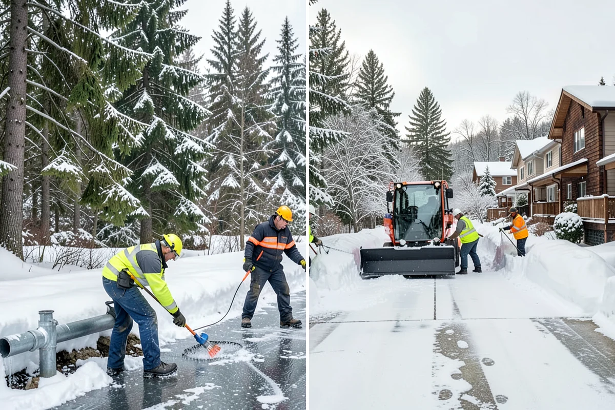 Snow Fence Installation in Everett, Snohomish County, WA - We walk the property and map prevailing wind exposure and drift-prone approaches