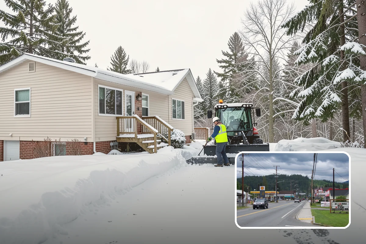 Snow Fence Installation in Granite Falls, Snohomish County, WA - Reduces repeat plowing costs by controlling where snow accumulates