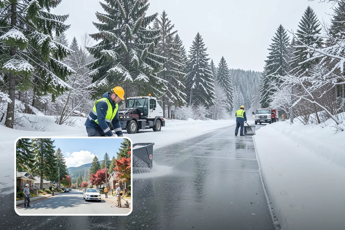 Snow Fence Installation in Hunts Point, King County, WA - Reduces repeat plowing costs by controlling where snow accumulates