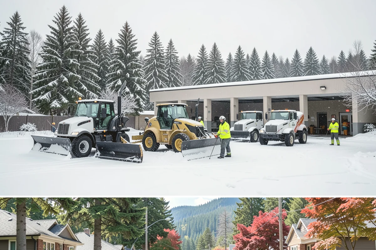 Snow Fence Installation in Hunts Point, King County, WA - We install snow fencing in late October or November before the first arctic outflow, and remove it once the risk of hard freezes...