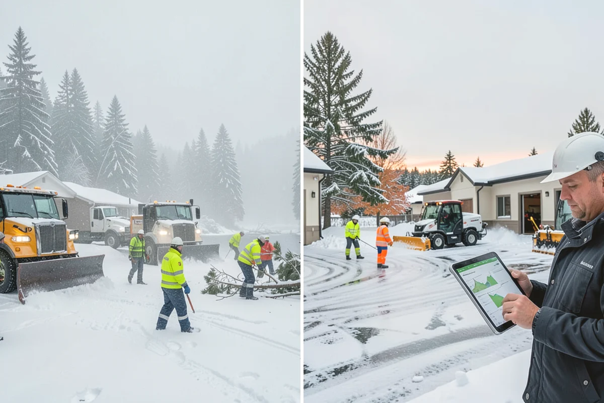 Snow Fence Installation in Issaquah, King County, WA - We walk the property and map prevailing wind exposure and drift-prone approaches